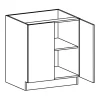 Gray Shaker 36"x24"x34" RTA 1 Drawer 1 Door Base Cabinet