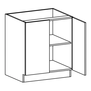 Gray Shaker 36"x24"x34" RTA 1 Drawer 1 Door Base Cabinet